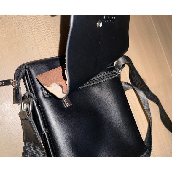 mont blanc purse flap bag reporter with flap Men's Messenger Leather - Picture 6 of 6